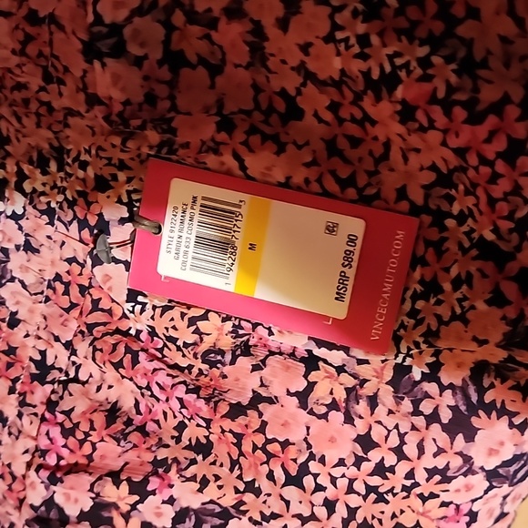 Vince Camuto flora print tiered lined skirt - Picture 4 of 4